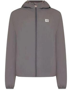 DKNY Hooded zip-up jacket - Grau