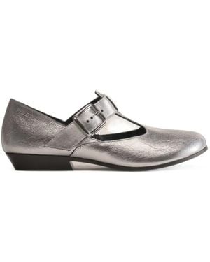 Phileo Salome Pumps Im Metallic-Look - Weiß