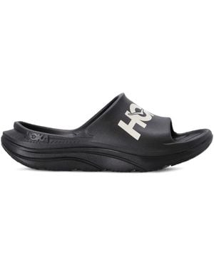 Hoka One One Pantoletten mit Logo - Schwarz