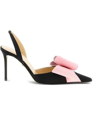 Mach & Mach Le Cadeau Bow-Detail Pointed Court Shoes - Pink