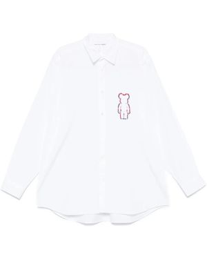 Comme des Garçons X Medicom Toy ロゴプリント シャツ - ホワイト