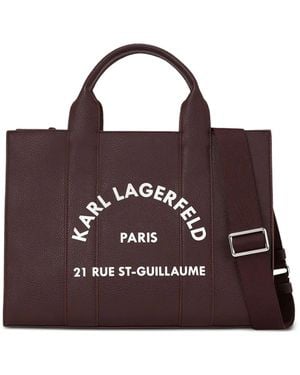 Karl Lagerfeld Medium Rue St-Guillaume Tote Bag - Purple