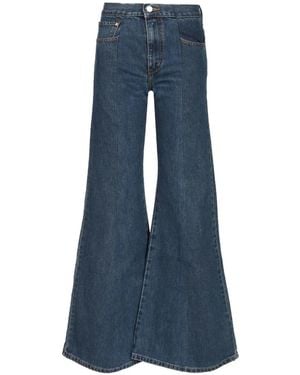 E.L.V. Denim Odette Flared Jeans - Blue