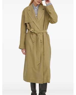 Paul Smith Abrigo Con Cinturón - Verde