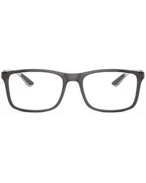 Ray-Ban Rectangle-Frame Glasses - Gray