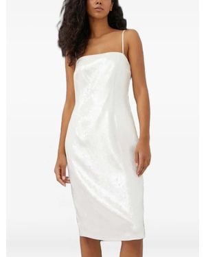 Theory Vestido midi con tirantes finos - Blanco