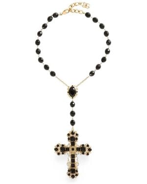 Dolce & Gabbana Short Rosary Necklace - White