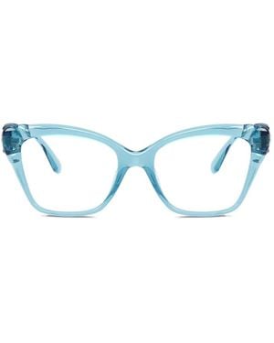 Swarovski Gafas Con Detalles De Cristal - Azul