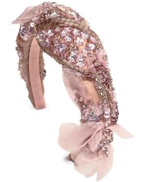 Jennifer Behr Miriana Beaded Headband - Pink