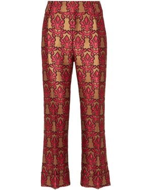 La DoubleJ Hendrix Straight Trousers - Red