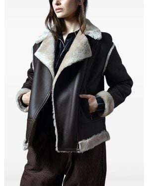 Poche Paris Faux-Fur Jacket - Black