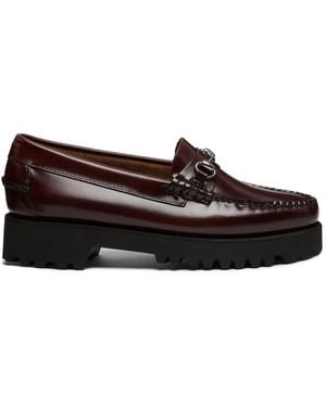 G.H. Bass & Co. Weejuns 90S Lianna Horsebit Loafers - Brown