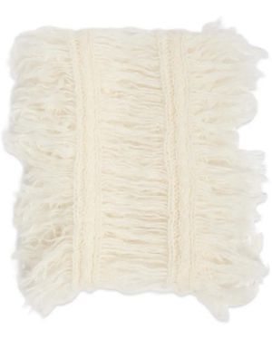 Ann Demeulemeester Brushed-Knit Scarf - Natural