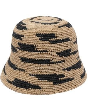 IBELIV Raffia Bucket Hat - Natural