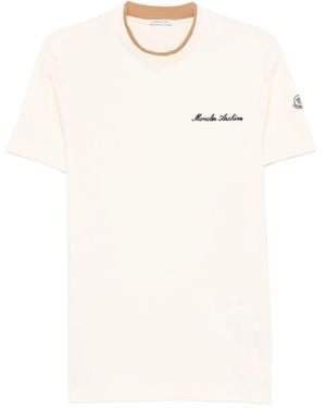 Moncler Embroidered T-Shirt - White