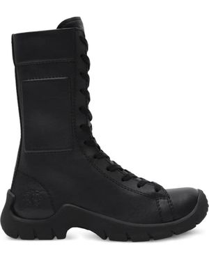Burberry Tone Lederstiefel - Schwarz