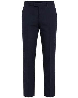 PT Torino Pressed-Crease Tailored Trousers - Blue