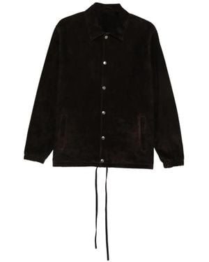 Giorgio Brato Suede Long-Sleeves Jacket - Black