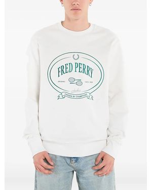 Fred Perry Sweat À Imprimé Graphique - Gris