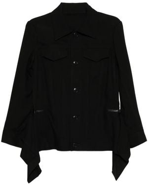 Yohji Yamamoto Collared Jacket - Black