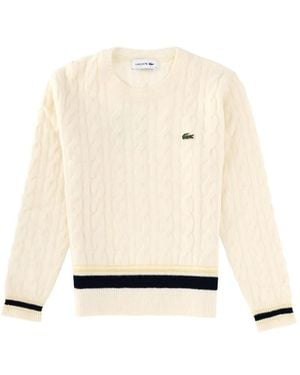 Lacoste Jersey De Punto De Ochos - Neutro