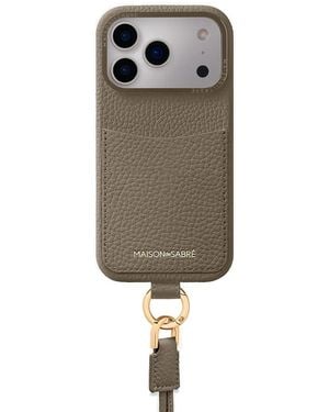 Maison De Sabre The Sling Card-Slot Iphone 17 Pro Case - Natural