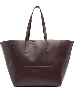 Brunello Cucinelli Sac À Main En Cuir - Marron