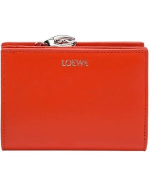 Loewe Claw Compact Wallet - Red
