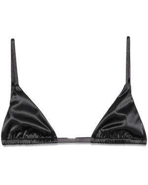 TOTEME Satin Bralette - Black