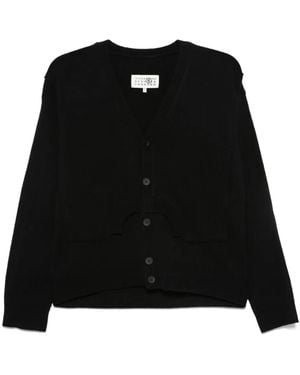 MM6 by Maison Martin Margiela ウール カーディガン - ブラック