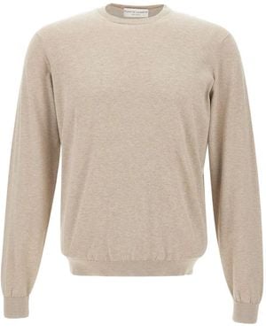 FILIPPO DE LAURENTIIS Crew-Neck Long-Sleeve Jumper - White