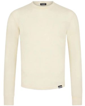 DSquared² Camiseta Snowy Dream De Manga Larga - Blanco