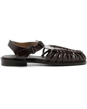 Hereu Alaro Caged Leather Sandals - White