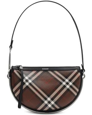 Burberry Small Bridle Saddle Bag - Grey