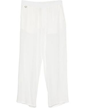 MARSĒM Elasticated-Waistband Trousers - White