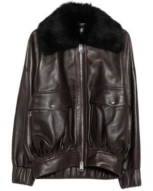 KHAITE Leather Jacket - Black