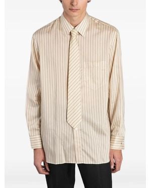 Paul Smith Chemise À Rayures Verticales - Natural