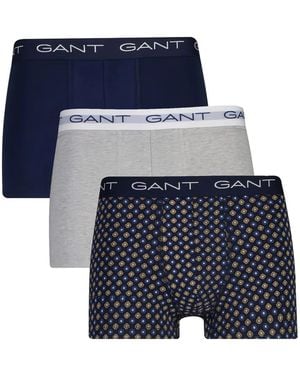 GANT Geometric Print Trunk (Pack Of Three) - Blue