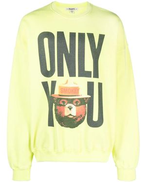 Phipps Graphic-Print Organic Cotton Sweater - Yellow