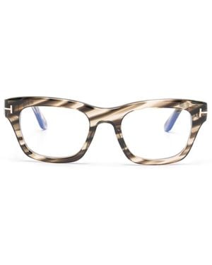 Tom Ford Klassische Cat-Eye-Brille - Braun
