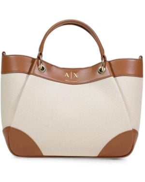 Emporio Armani Sac Cabas À Design Colour Block - White