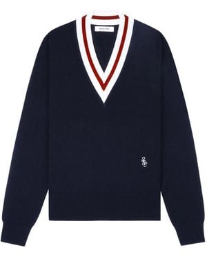 Sporty & Rich Fine-Knit Jumper - Blue
