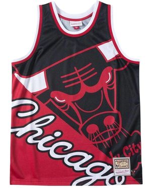 Mitchell & Ness Big Face Chicago Bulls Tank Top - Red