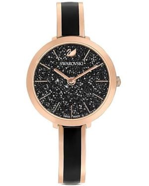 Swarovski クリスタライン ディライト 32mm 腕時計 - ブラック