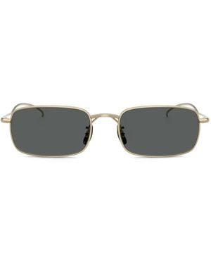 Oliver Peoples Rectangle-Frame Sunglasses - Gray