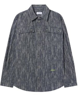 Off-White c/o Virgil Abloh Ss_Switch Off Button-Up Shirt - Grey