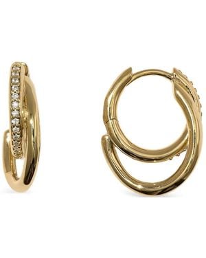 Otiumberg Small Pavé Spiralis Earrings - Metallic