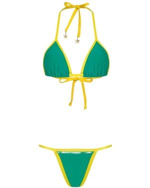 Amir Slama Bikini con detalle de estrella de mar de x Jade Picon - Verde