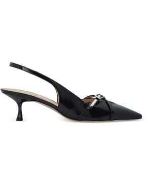Stuart Weitzman "Georgie T.050" Slingback - Black