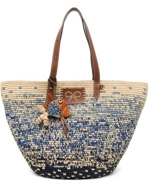 Anya Hindmarch Bolso Shopper Con Charm De Pez - Azul